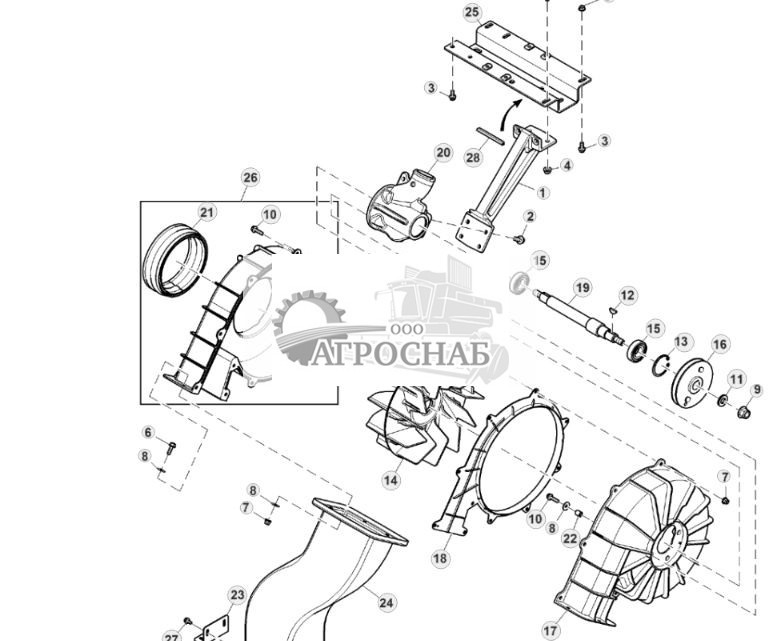 Система вакуумного вентилятора, Final Tier 4 - ST832054 1122.jpg